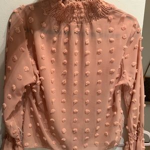 Peach blouse